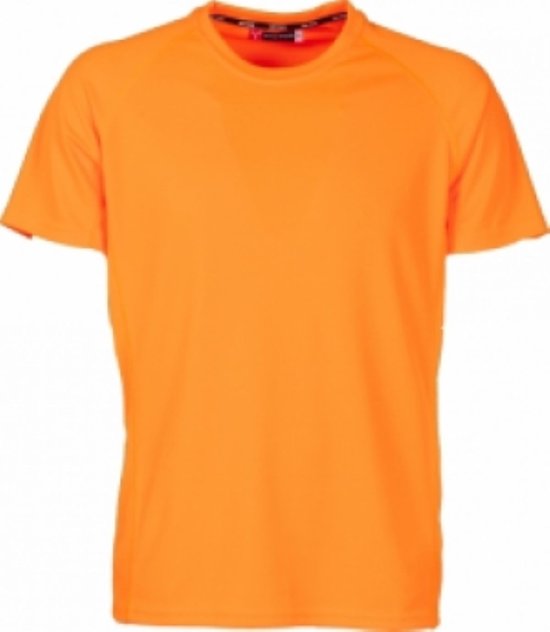 Payper run Polyshirt maat 13/14 XXL 13/14 jaar - runner shirt kids - neon oranje - hardloop fit dry shirt