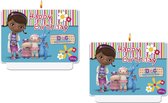 Doc McStuffins - Speelgoed dokter - Taart kaarsjes - Taartkaars set - Taart versiering - Kinderfeest - Verjaardag - Themafeest - Set van 2 stuks.