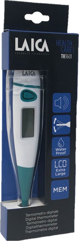 Laica TH3601 - digitale thermometer lichaam - koortsthermometer - oraal,  rectaal of oksel | bol