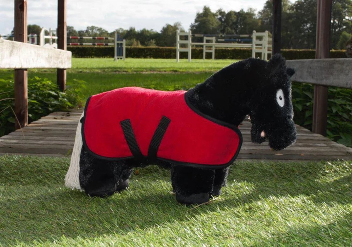 Crafty Ponies Fleecedeken Rood