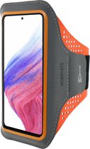 Hardloop Sportarmband geschikt voor Samsung Galaxy A53 5G - Oranje - Mobiparts