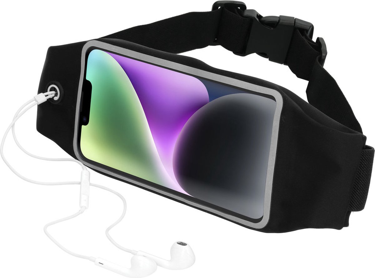 Mobiparts Comfort Fit Sport Belt geschikt voor Apple iPhone 14 Plus - Zwart