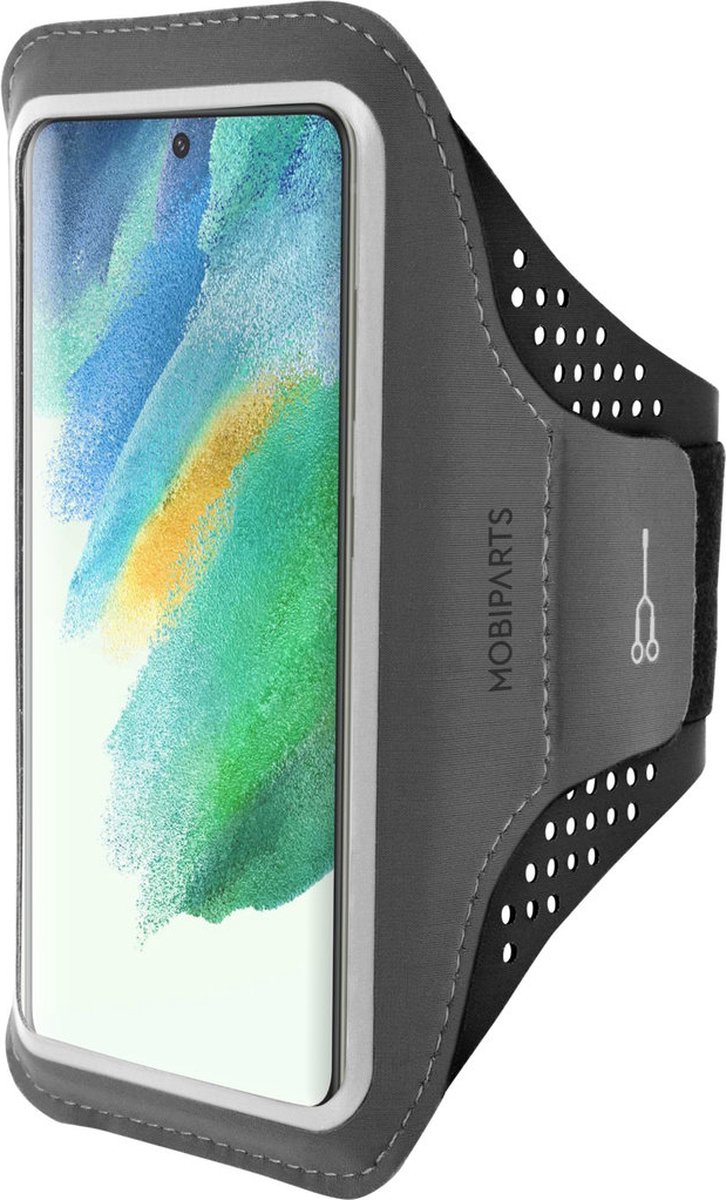 Hardloop Sportarmband geschikt voor Samsung Galaxy S21 FE - Zwart - Mobiparts