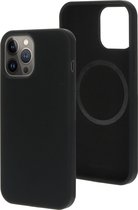 Mobiparts hoesje geschikt voor Apple iPhone 13 Pro Max - MagSafe - Siliconen - Zwart