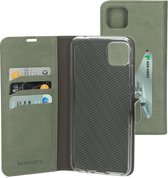 Mobiparts hoesje geschikt voor Samsung Galaxy A22 5G - Wallet/Boekhoesje - Eco Leer - Magneet Sluiting - Opberg vakken - Groen
