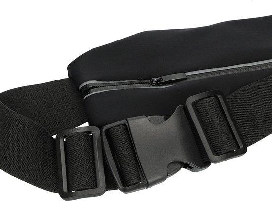 Mobiparts Comfort Fit Belt Bracelet de sport en néoprène pour iPhone 13 Pro Max - Zwart