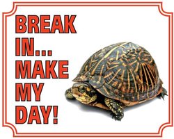 Schildpad Waakbord - Break in make my day