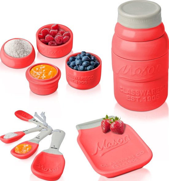 Comfify Pot Mason Vintage Sel & Poivre Pot Mason Décoratif Adorable