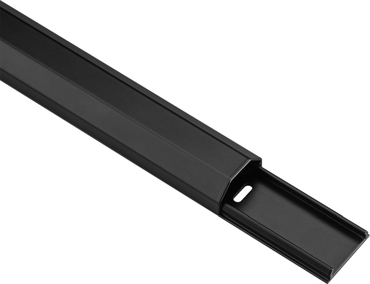Aluminium kabelgoot - 110 x 3,3 cm / zwart