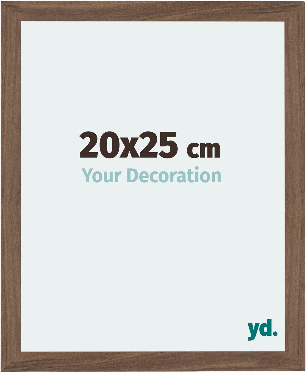 Your Decoration - Fotolijst 20x25 cm - MDF - Walnoot Donker - Mura