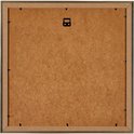 Arrière d'un cadre photo de 30x30 cm avec un panneau arrière en MDF et un système de suspension.