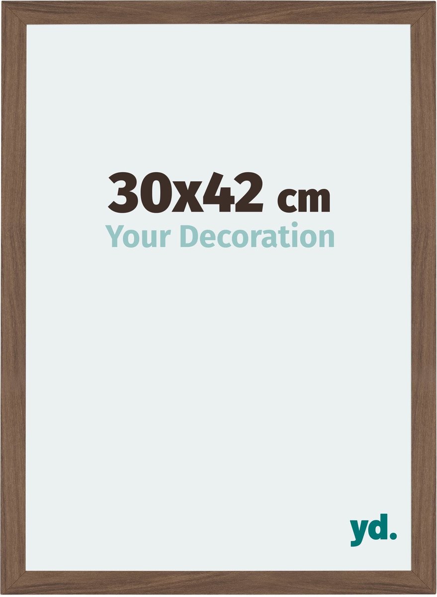 Your Decoration - Fotolijst 30x42 cm - MDF - Walnoot Donker - Mura