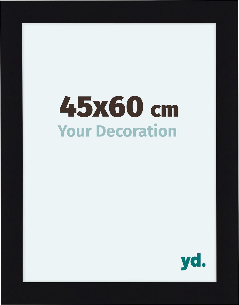 yd. Your Decoration - Fotolijst 45x60 cm - MDF - Zwart Hoogglans - Como