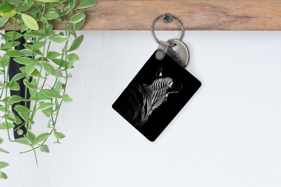 Porte-clés - Zebra - Animal - Zwart et blanc - Animaux sauvages - Cadeaux à distribuer - Plastique