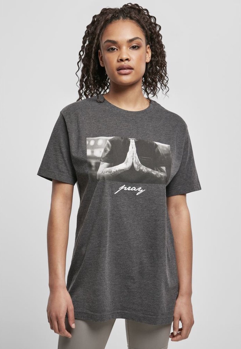 Mister Tee Dames Tshirt -XXL- Pray Grijs
