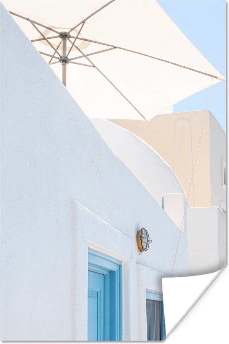 Architectuur - Parasol - Deur - Wit - Blauw