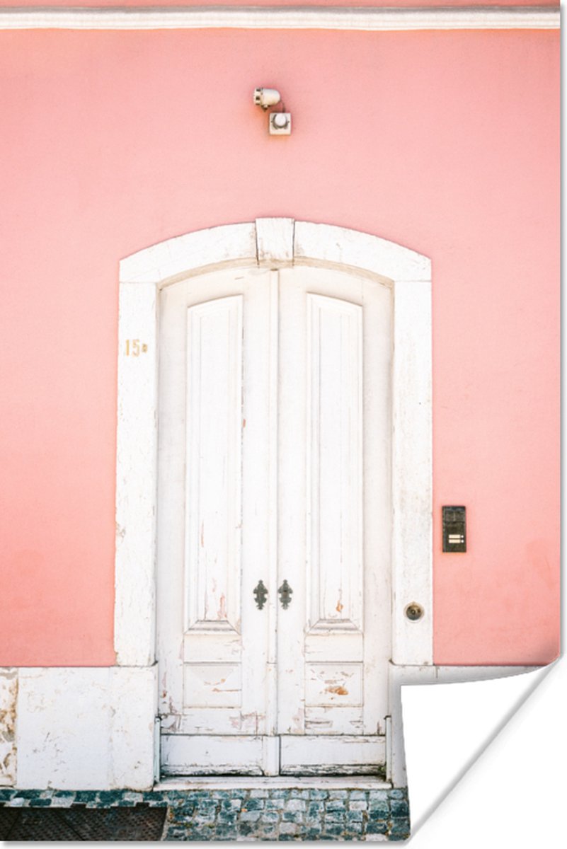 Hout - Deur - Roze - Wit