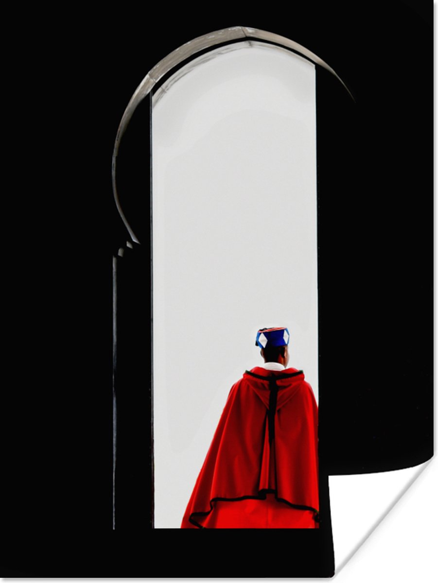 Deur - Man - Rood - Zwart