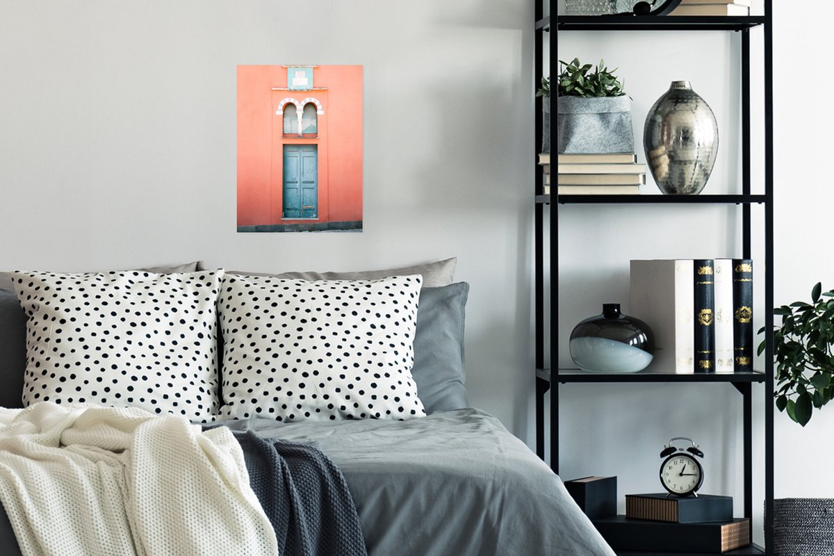 Deur - Blauw - Architectuur - Rood