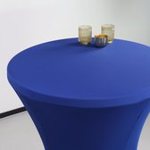 Jupe extensible bleu table debout 80cm