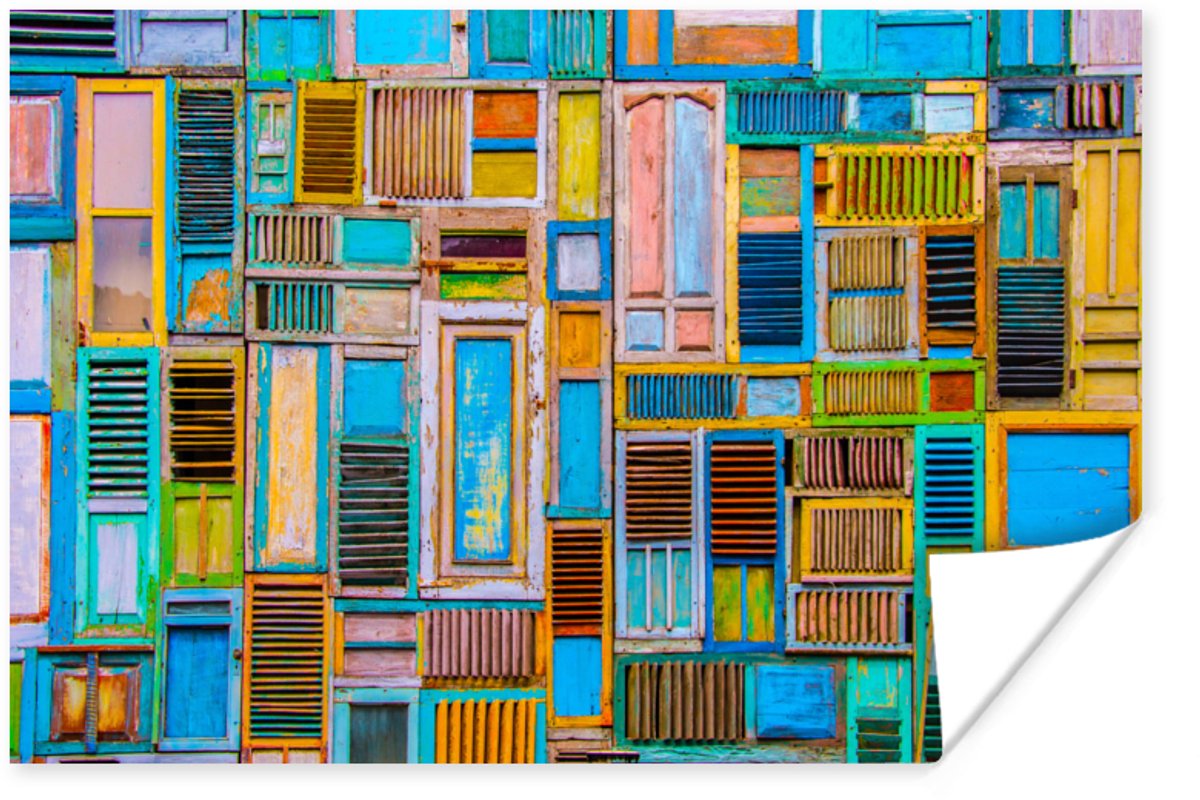 Deuren - Blauw - Abstract - Architectuur - Neon