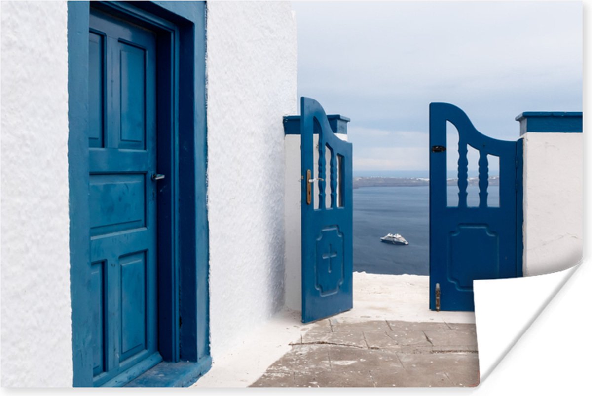 Deur - Blauw - Wit - Architectuur