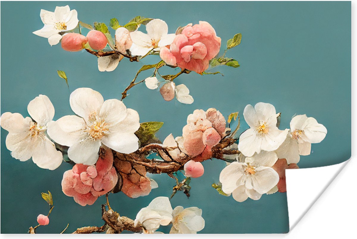 Bloemen - Bloesem - Kersen - Tak - Wit
