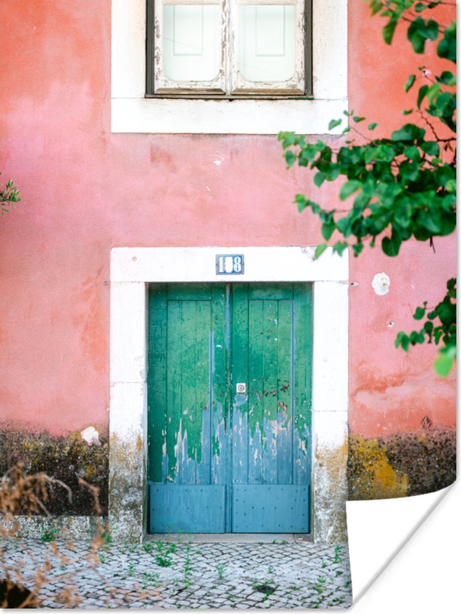 Deur - Groen - Roze - Verf