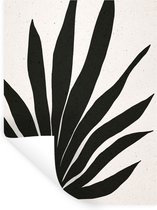 Muurstickers - Sticker Folie - Blad - Plant - Minimalisme - 30x40 cm - Plakfolie - Muurstickers Kinderkamer - Zelfklevend Behang - Zelfklevend behangpapier - Stickerfolie