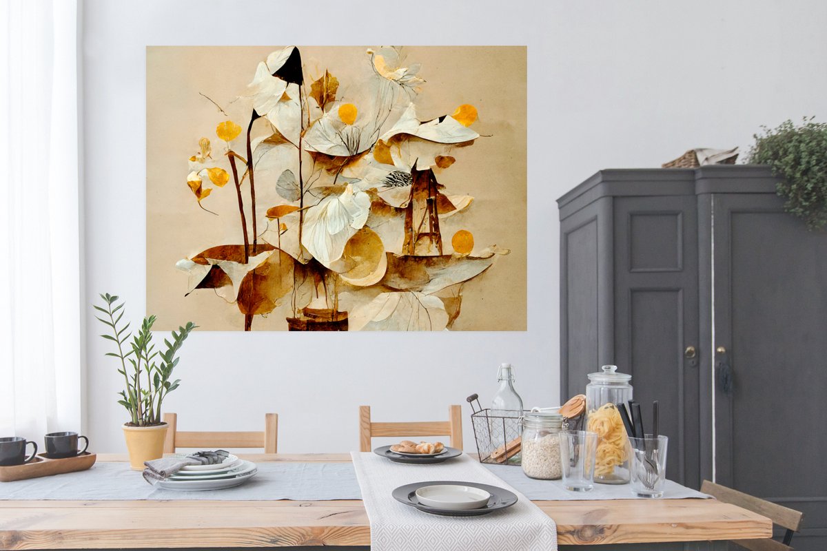 Bloemen - Wit - Planten - Vintage