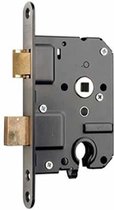 Nemef Safety Lock 1279/17 Gauche - Entraxe 55 mm - Fente 50 mm - Plaque avant en acier inoxydable - SKG *