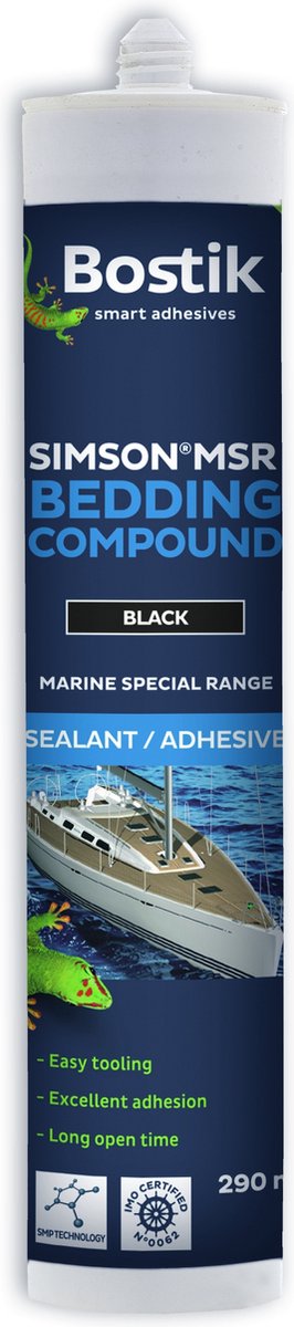 Bostik msr bedding compound grijs koker 290ml ( a 1 st )