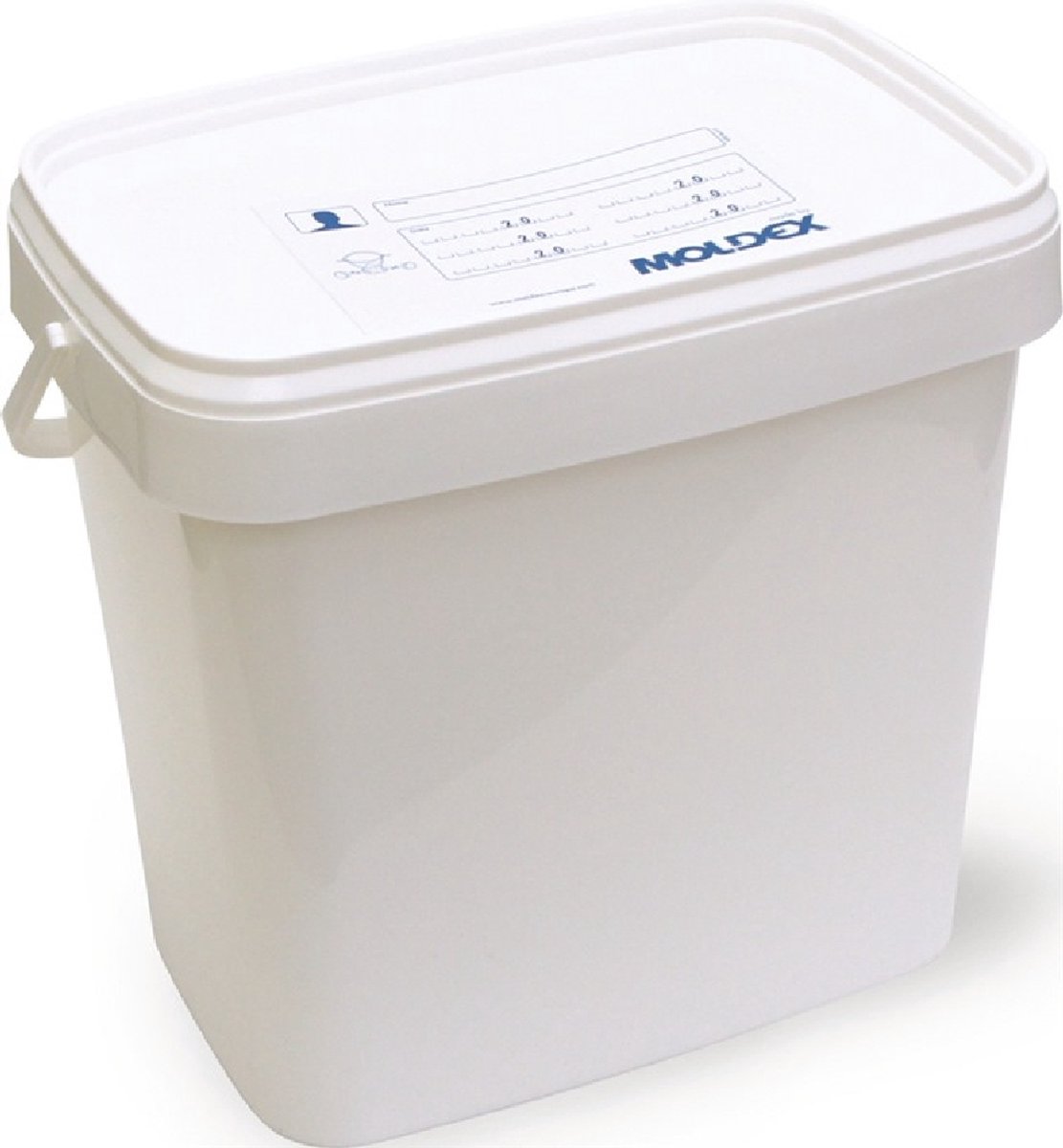Moldex hersluitbare kunststof box wit voor volgelaatmasker serie 9000 ( a 1 st )