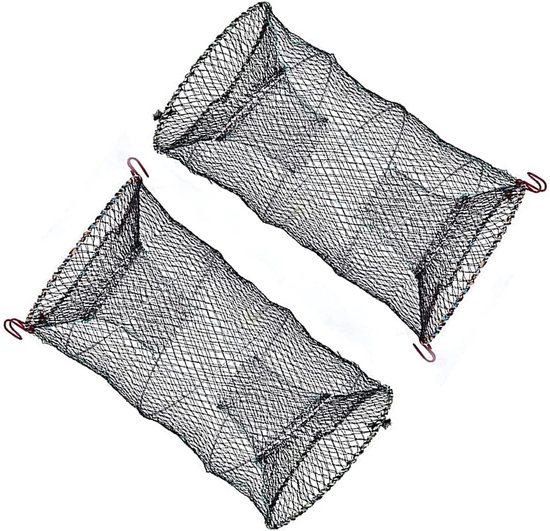 Filet Dépliable 6 Trous - Filet 360° Pour Crabes, Crevettes Et Appâts - Pêche Loisir Mer Et