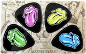 The Rolling Stones - Plectrum - Pikcard met 4 plectrums