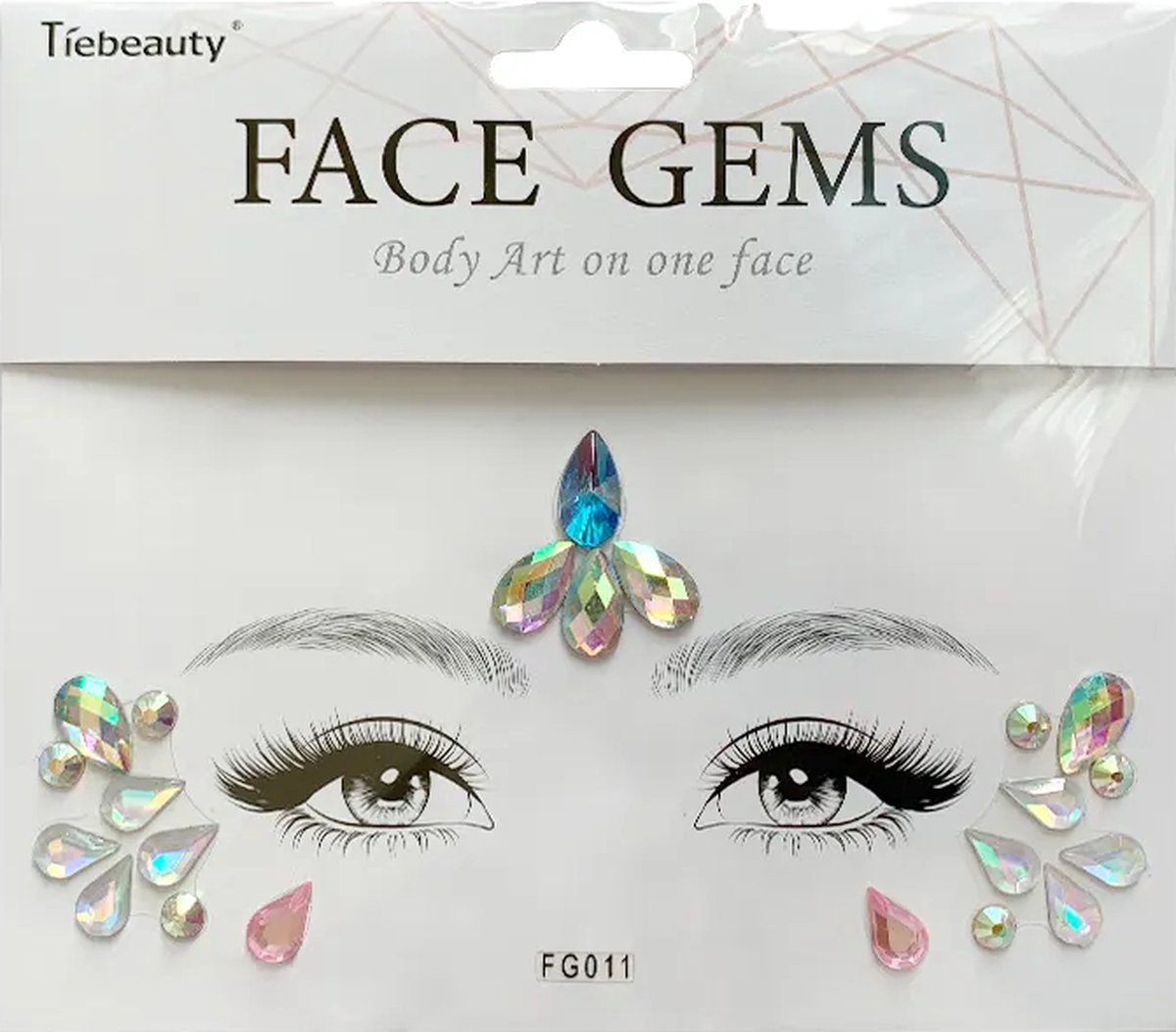 Festival Glitter Face Jewels Gezicht Sticker Face Tattoo Plak