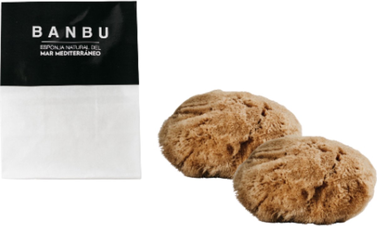 Goedkoopste Banbu Middellandse Zee Sponsen - Gezicht - Natuurlijke Spons - Huidverzorging - Exfoliëren - Spa-ervaring