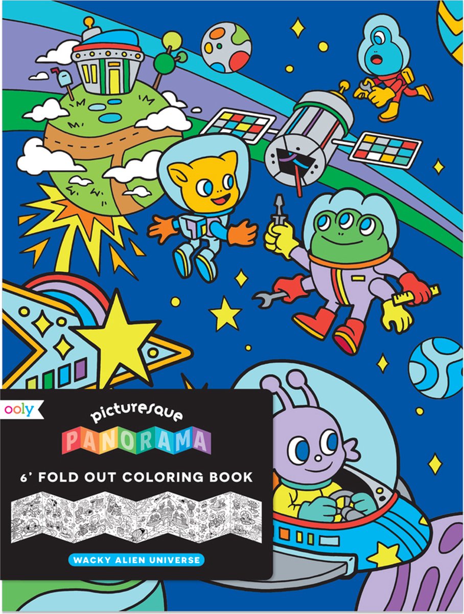 Ooly - Ooly pittoresk panorama - Wacky buitenaards universum - Tekenboek