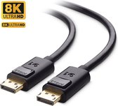 Cable Matters 102025-10 DisplayPort 1.4 kabel - 8K 60Hz - HDR - 32,4Gbps - VESA Gecertificeerd - 3m - Zwart