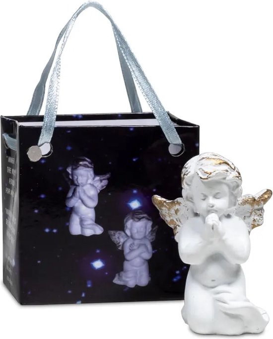 Geschenktasje Praying for Peace met engeltje