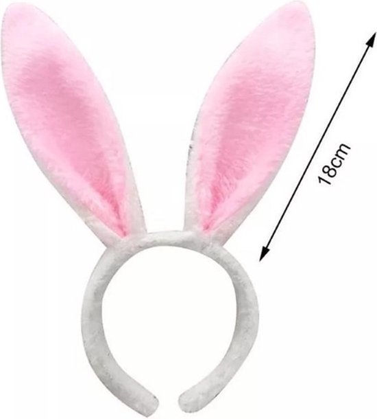Akyol - Pasen haarband - konijn haarband - carnaval - konijn diadeem - Pasen diadeem - haarband Pasen - Haar Accessoire - Verjaardagsfeestje