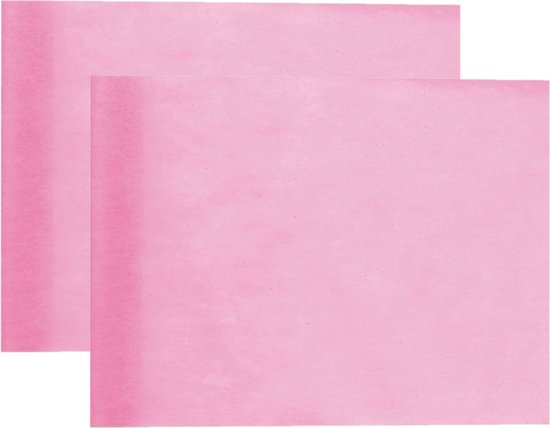 Santex Tafelloper op rol - zilver glitter - 18 x 500 cm - polyester | Fun en Feest