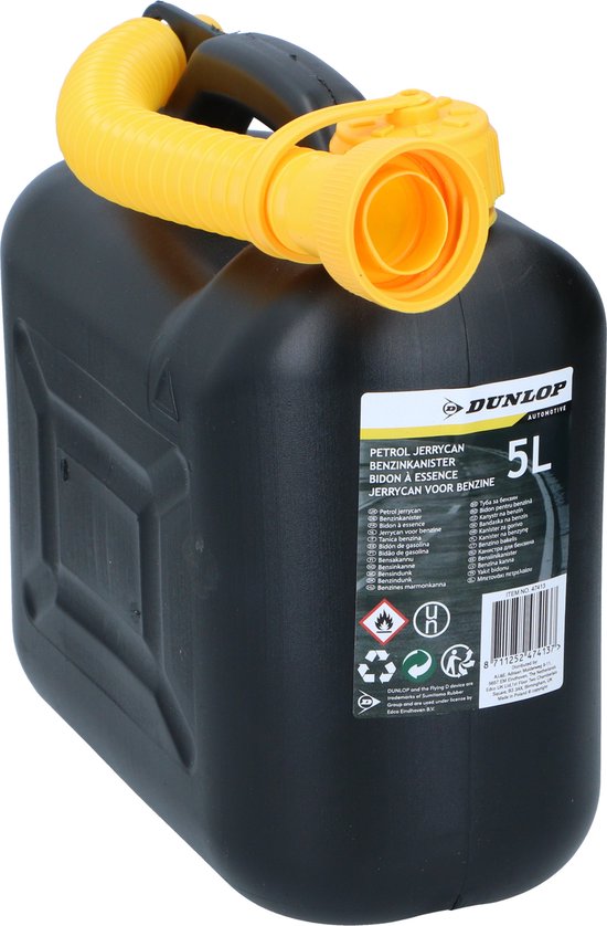 Oneerlijkheid Nodig hebben verrader Jerrycan/benzinetank 5 liter zwart - Voor diesel en benzine - Brandstof...  | bol.com