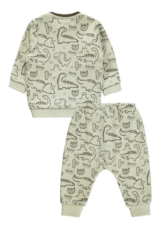 Harry Bear Jongens Pyjama's Dinosaurus Grijs 110