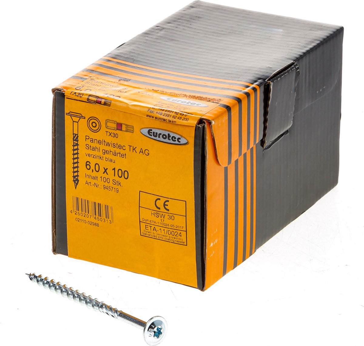 Tellerkopfschroef geg vz 6x100 T30