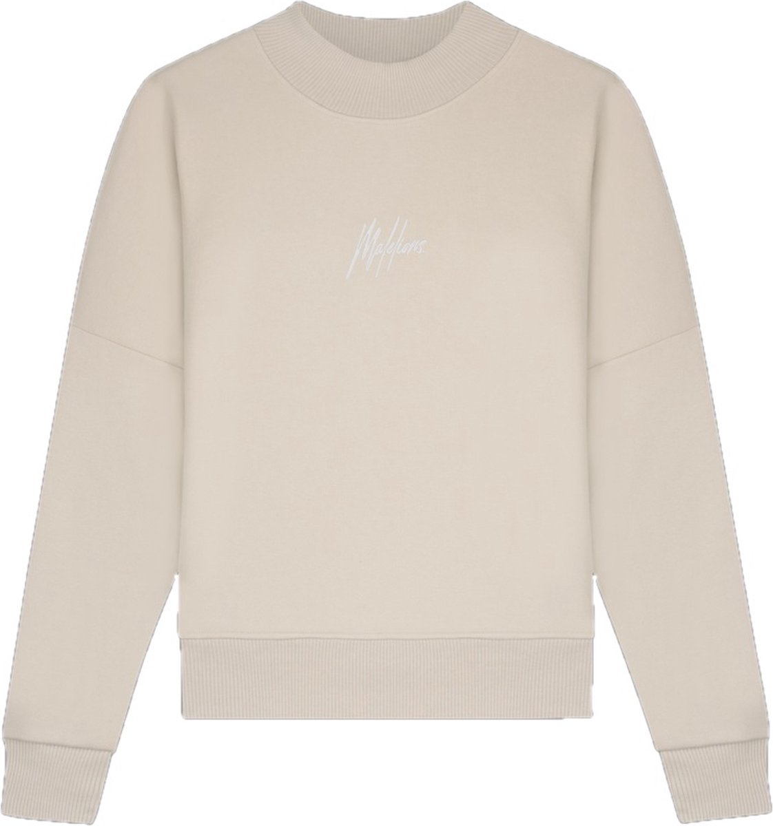Malelions Women Brand Sweater - Taupe - M | bol.com