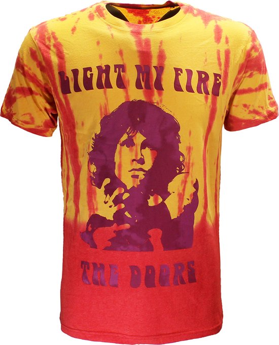 The Doors Light My Fire Dip Dye T-Shirt - Officiële Merchandise