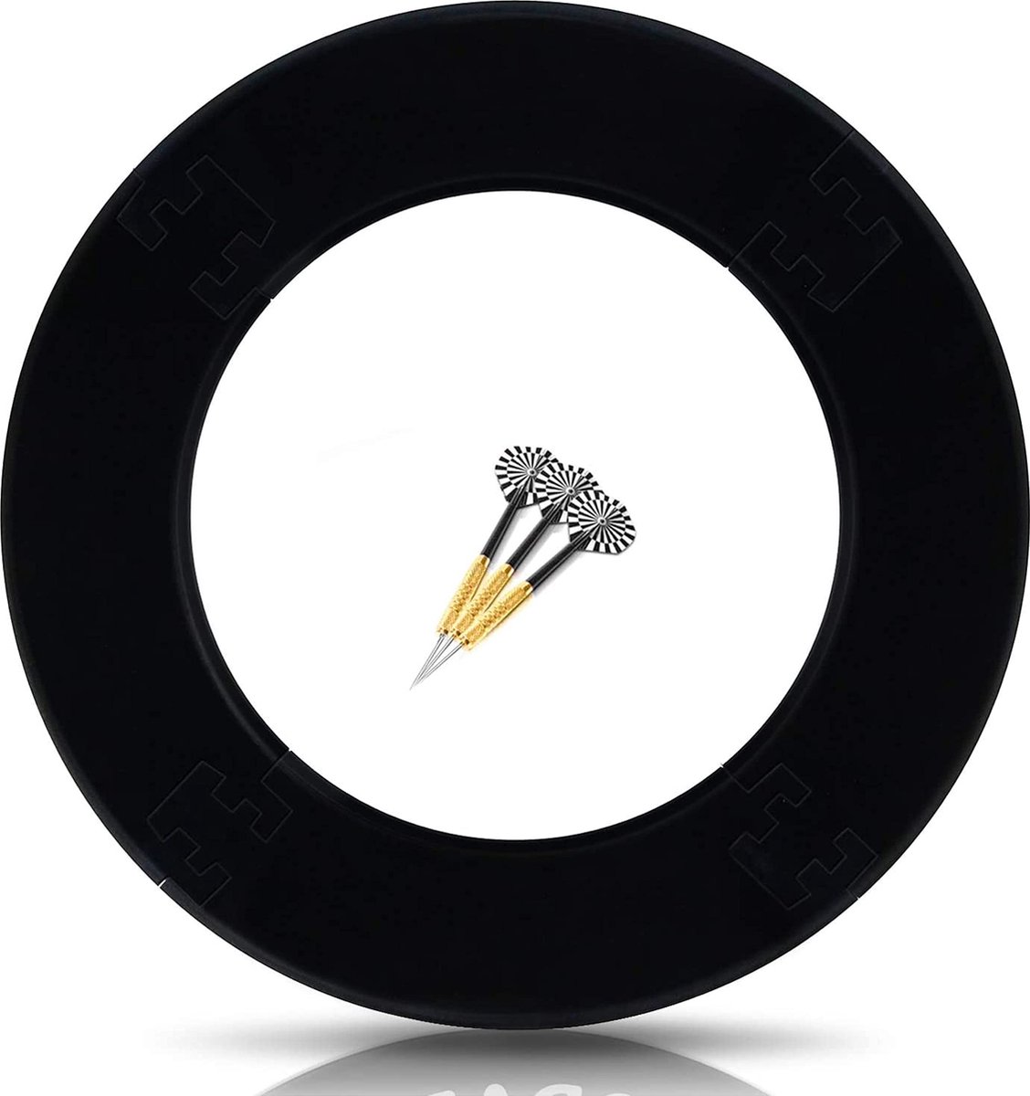 ProDarts Dart Surround Voor Alle Merken Dartborden - Dart Catching Ring In Zwart - Hoge Kwaliteit Stabiele Surround - Wandbescherming Voor Het Dartbord Zonder Extra Bevestiging - Professionele Look