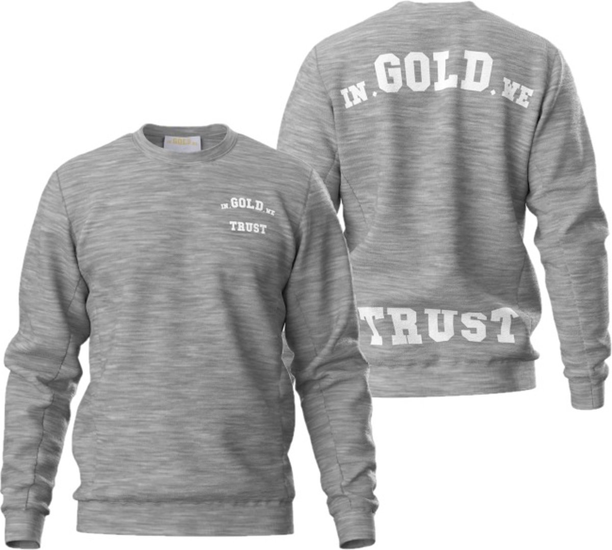 In gold we trust The Slim 2.0 Crewneck Trui Mannen Maat S