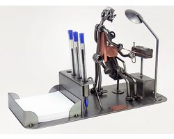 Metalen bureau Set tandarts / tandartsassistente / mondhygiënist- Bureau accessoires Set - moeren en bouten - Office Desk Organizer Set - handgemaakte bureau set - Manager Gift - verjaardags cadeau